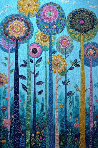 Launische Blumenparade