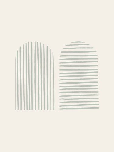 Striped Arches | Sage Green