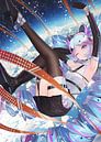 Anime meisje in de ruimte van Kaua Araujo thumbnail