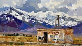 Moroccan mountain panorama by Frank Heinz