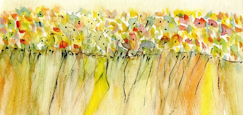Flowers in the Panorama series by Claudia Gründler