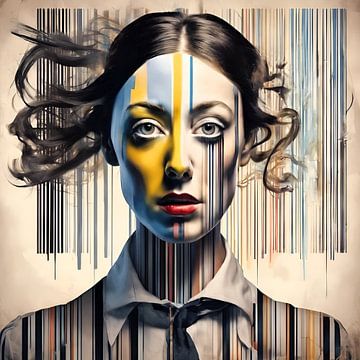 Girl with the barcode by Gert-Jan Siesling