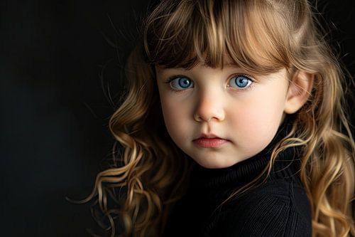 kind studioportret Gothic stijl