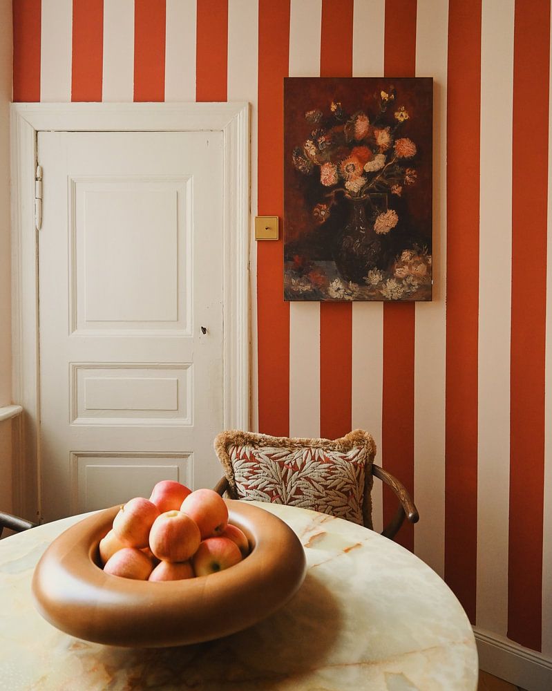 Vase with Chinese asters and garden lilies, Vincent van Gogh 