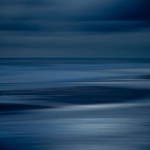 Evening atmosphere by the sea