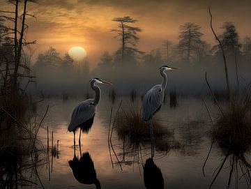 Herons sun by Ellen Reografie