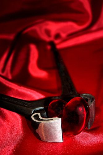 Glazen hart - rood - Symboliek