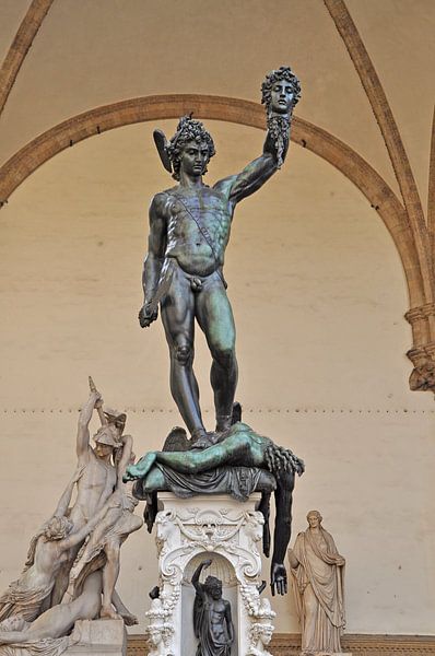 Florence Perseus mit dem Kopf einer Qualle von Frans van Huizen