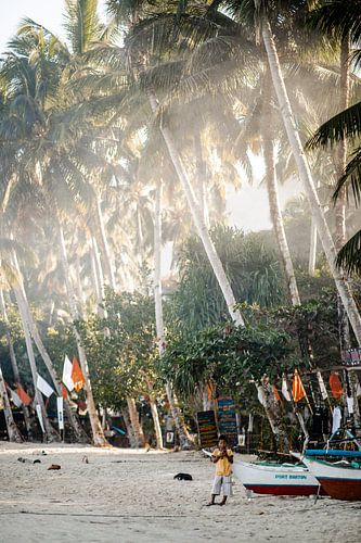 Port barton, een vissersdorpje in Filipijnen