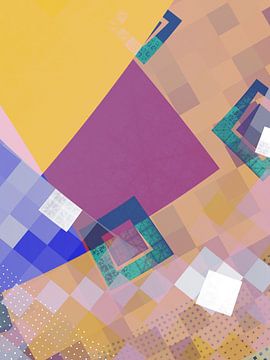 geometric retro logic mit goldocker von Claudia Gründler