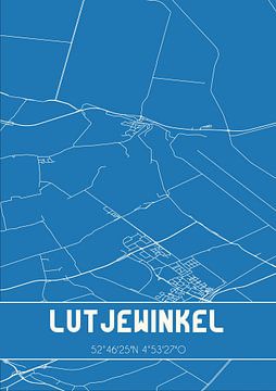 Blueprint | Map | Lutjewinkel (North Holland) by Rezona