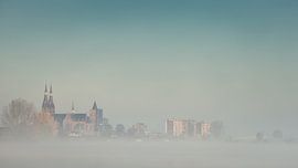 Cuijk im Nebel von Lex Schulte