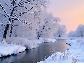 Winterlandschap op de Biesbosch 6 van The Photo Artist