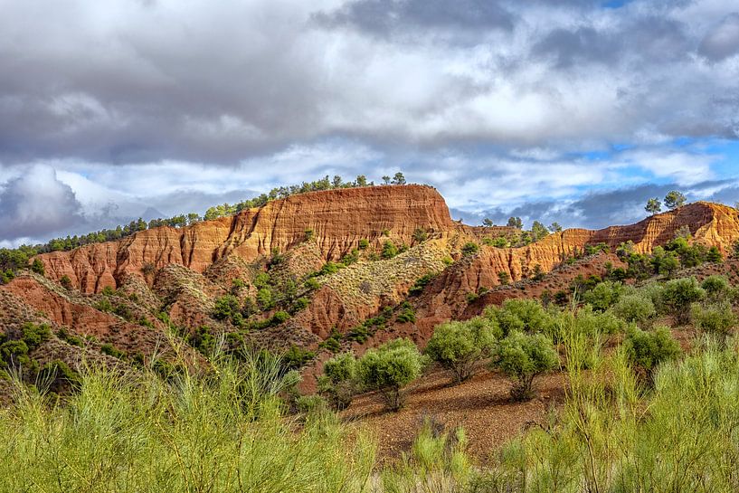 Landschaft bei La Peza, Spanien von Luc V. de Zeeuw