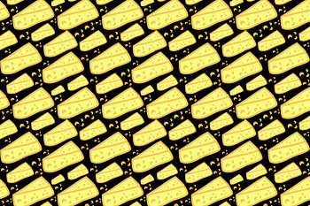 Cheesy Delight Cute Cheese Slices Pattern
