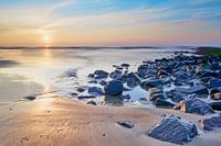 Niederländische Küste mit Strand und Nordsee