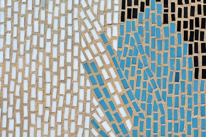 Mosaic stones of a mural by Heiko Kueverling
