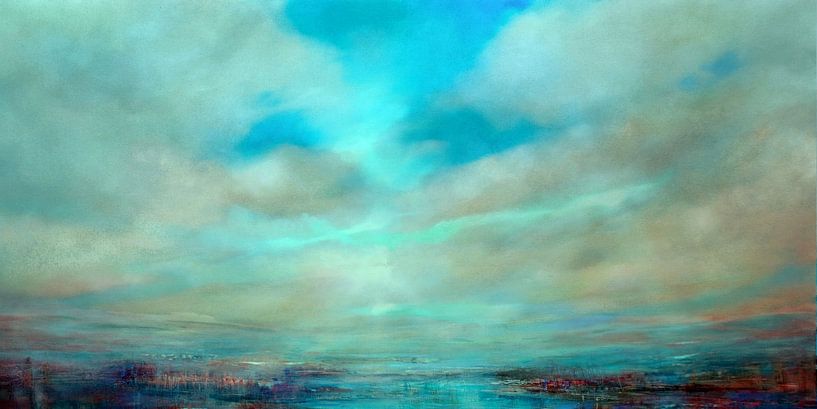 Par temps clair - bleu intense et turquoise par Annette Schmucker