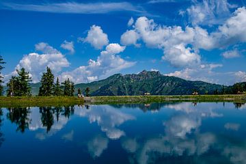 Lac de montagne avec réflexion - Tranquillité et beauté naturelle