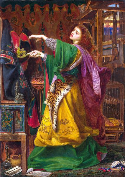 Frederick Sandys, Morgana le Fay - 1864 von Atelier Liesjes