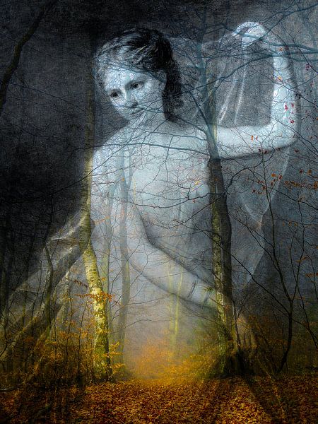 Terpischore between the trees von Gabi Hampe