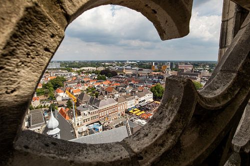 Panoramisch uitzicht vanaf de Grote Kerk te Breda