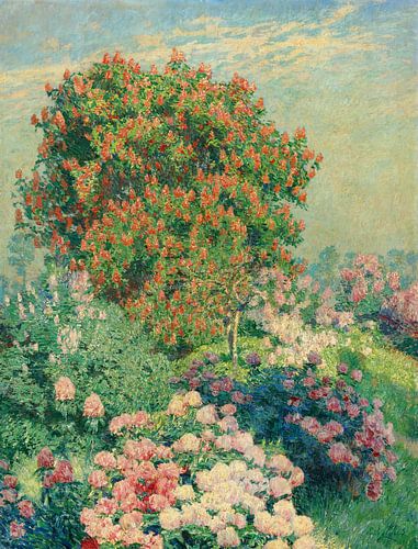 De bloementuin in mei, Emile Claus