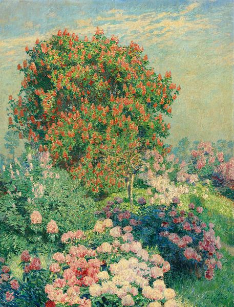 The flower garden in may, Emile Claus by Masterful Masters