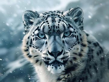 snow leopard by PixelPrestige