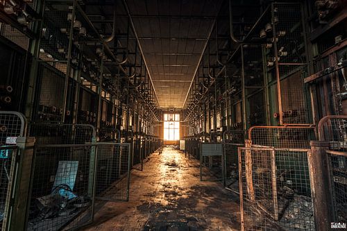 Old-fashioned electrical room.
