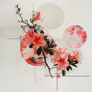 Azalea floral artwork