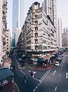 Typische Straßenecke in Wan Chai, auf Hongkong Island von Michiel Dros Miniaturansicht