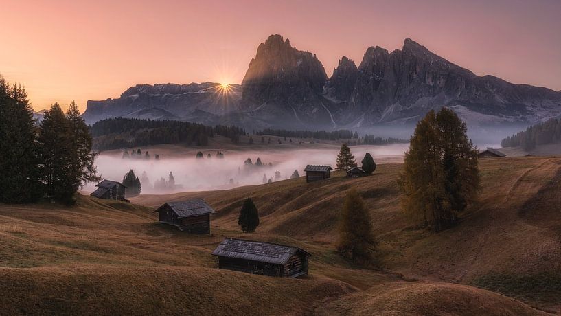 Seiser Alm, Dolomites by Photo Wall Decoration