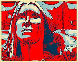 Het gezicht van de vrouw