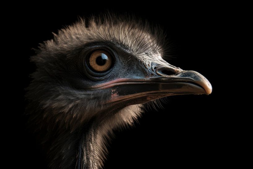 Ostrich by Digitale Schilderijen