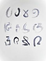 Fantacy letters in ink