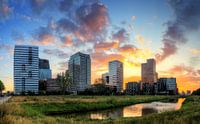 Zuid-as Amsterdam ochtendgloren van Dennis van de Water thumbnail