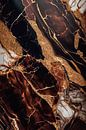 Marble Texture | Dark golden brown by Digitale Schilderijen thumbnail