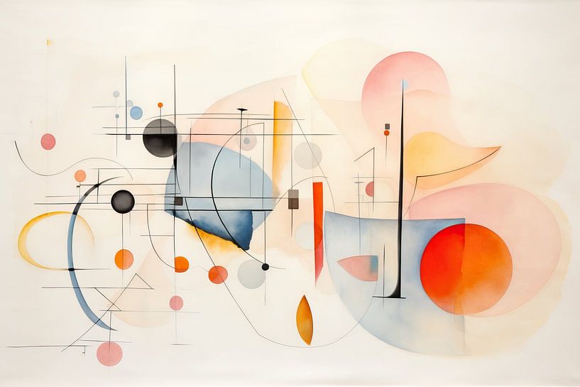 Minimalistisch Abstract 421991 van Abstract Schilderij