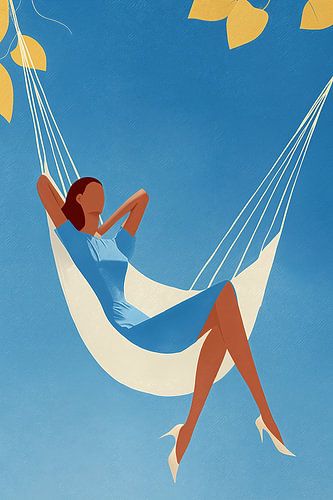 Relaxen in Zomers Blauw no.4