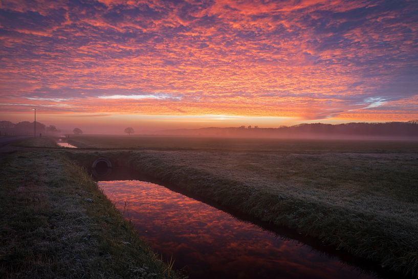 Ochtendgloren in de Drunense polder van Zwoele Plaatjes