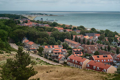 View over East Vlieland and the Wadden Sea