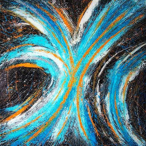 Modern, Abstract Digitaal Kunstwerk - Stars Will Conspire For Us (Deel 1)