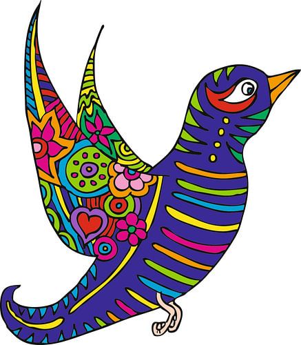 Tattoo Bird by Esther  van den Dool