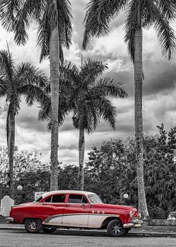 Havana Klassieke Auto Cuba van Carina Buchspies
