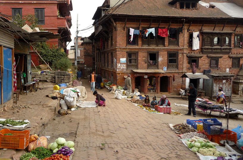'Markt', Kathmandu- Nepal van Martine Joanne
