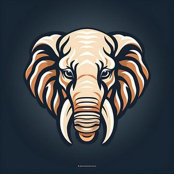 Image vectorielle Éléphant sur PixelPrestige