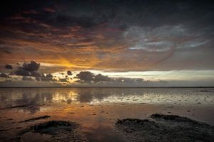 Sonnenuntergang am Wattenmeer I
