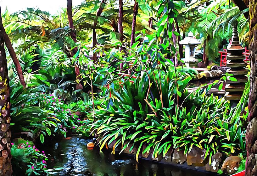 Jardins orientaux de Madère 9 par Dorothy Berry-Lound