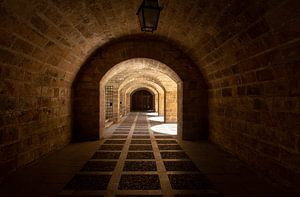 Korridor unter der Kathedrale von Palma, Mallorca, Spanien